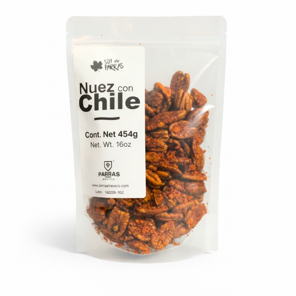 Nuez Pecana con Chile 454g | Snack Artesanal